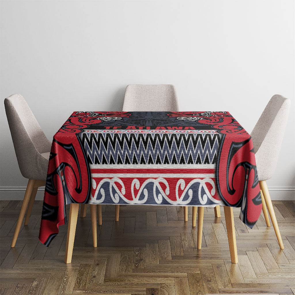 Aotearoa Iwi Te ati Awa Tablecloth Maori Wharenui House Tribal Pattern LT9 - Polynesian Pride