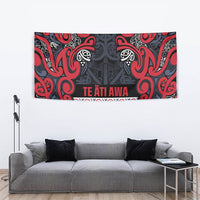 Aotearoa Iwi Te ati Awa Tapestry Maori Wharenui House Tribal Pattern LT9 - Polynesian Pride