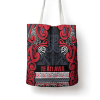 Aotearoa Iwi Te ati Awa Tote Bag Maori Wharenui House Tribal Pattern LT9 - Polynesian Pride