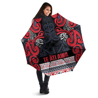 Aotearoa Iwi Te ati Awa Umbrella Maori Wharenui House Tribal Pattern LT9 - Polynesian Pride