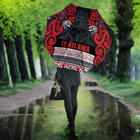 Aotearoa Iwi Te ati Awa Umbrella Maori Wharenui House Tribal Pattern LT9 - Polynesian Pride