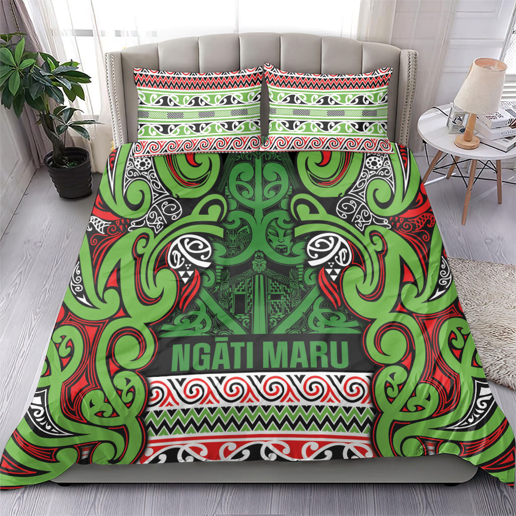 Aotearoa Iwi Ngati Maru Hauraki Bedding Set Maori Wharenui House Tribal Pattern LT9 - Polynesian Pride