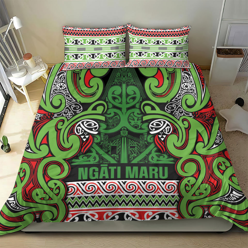 Aotearoa Iwi Ngati Maru Hauraki Bedding Set Maori Wharenui House Tribal Pattern LT9 - Polynesian Pride