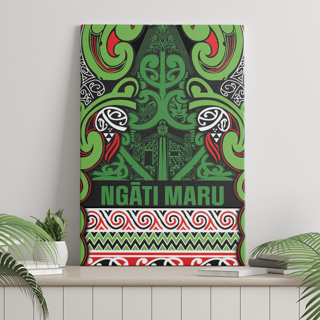 Aotearoa Iwi Ngati Maru Hauraki Canvas Wall Art Maori Wharenui House Tribal Pattern LT9 - Polynesian Pride