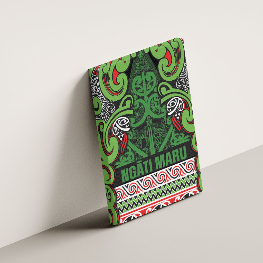 Aotearoa Iwi Ngati Maru Hauraki Canvas Wall Art Maori Wharenui House Tribal Pattern LT9 - Polynesian Pride