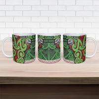 Aotearoa Iwi Ngati Maru Hauraki Ceramic Mug Maori Wharenui House Tribal Pattern LT9 - Polynesian Pride