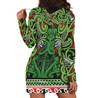 Aotearoa Iwi Ngati Maru Hauraki Hoodie Dress Maori Wharenui House Tribal Pattern LT9 - Polynesian Pride