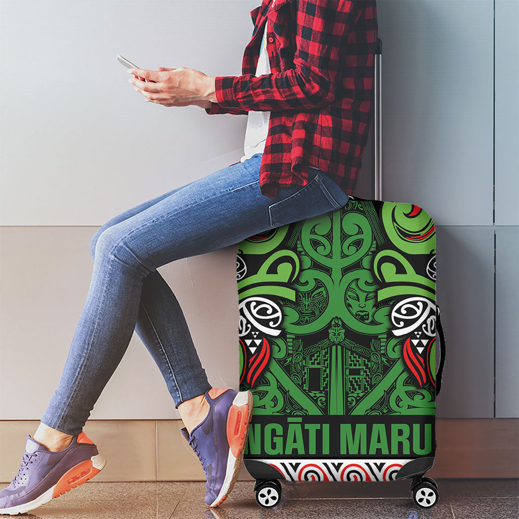 Aotearoa Iwi Ngati Maru Hauraki Luggage Cover Maori Wharenui House Tribal Pattern LT9 - Polynesian Pride
