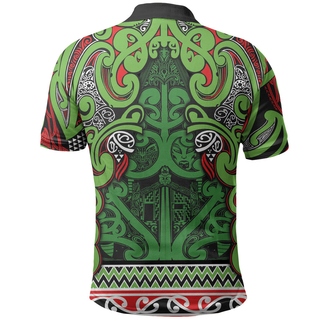 Aotearoa Iwi Ngati Maru Hauraki Polo Shirt Maori Wharenui House Tribal Pattern LT9 - Polynesian Pride