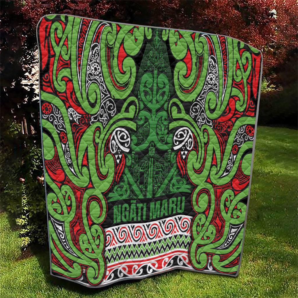 Aotearoa Iwi Ngati Maru Hauraki Quilt Maori Wharenui House Tribal Pattern LT9 - Polynesian Pride