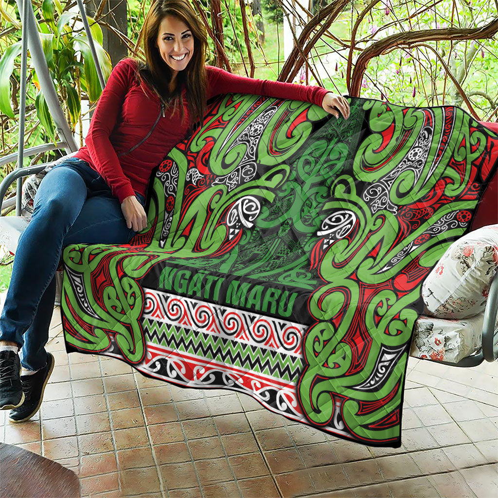 Aotearoa Iwi Ngati Maru Hauraki Quilt Maori Wharenui House Tribal Pattern LT9 - Polynesian Pride