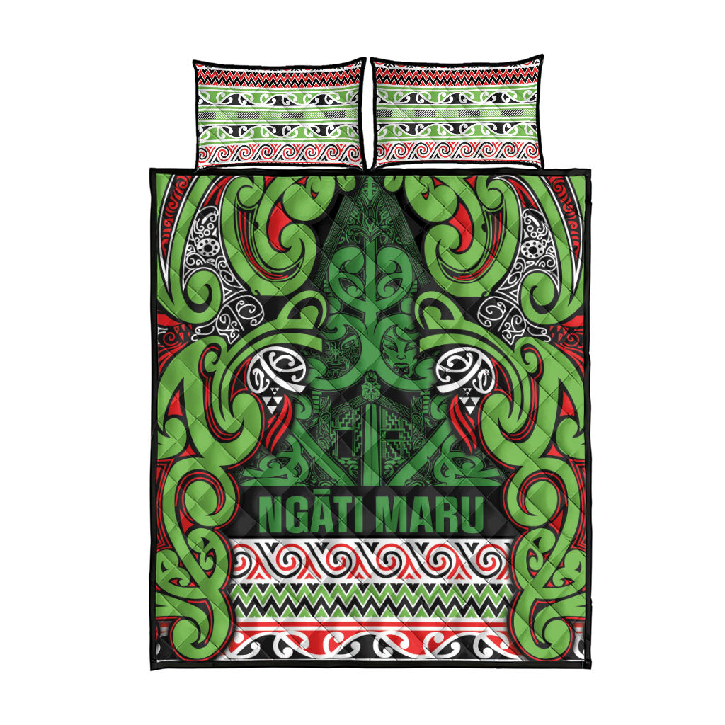 Aotearoa Iwi Ngati Maru Hauraki Quilt Bed Set Maori Wharenui House Tribal Pattern LT9 - Polynesian Pride