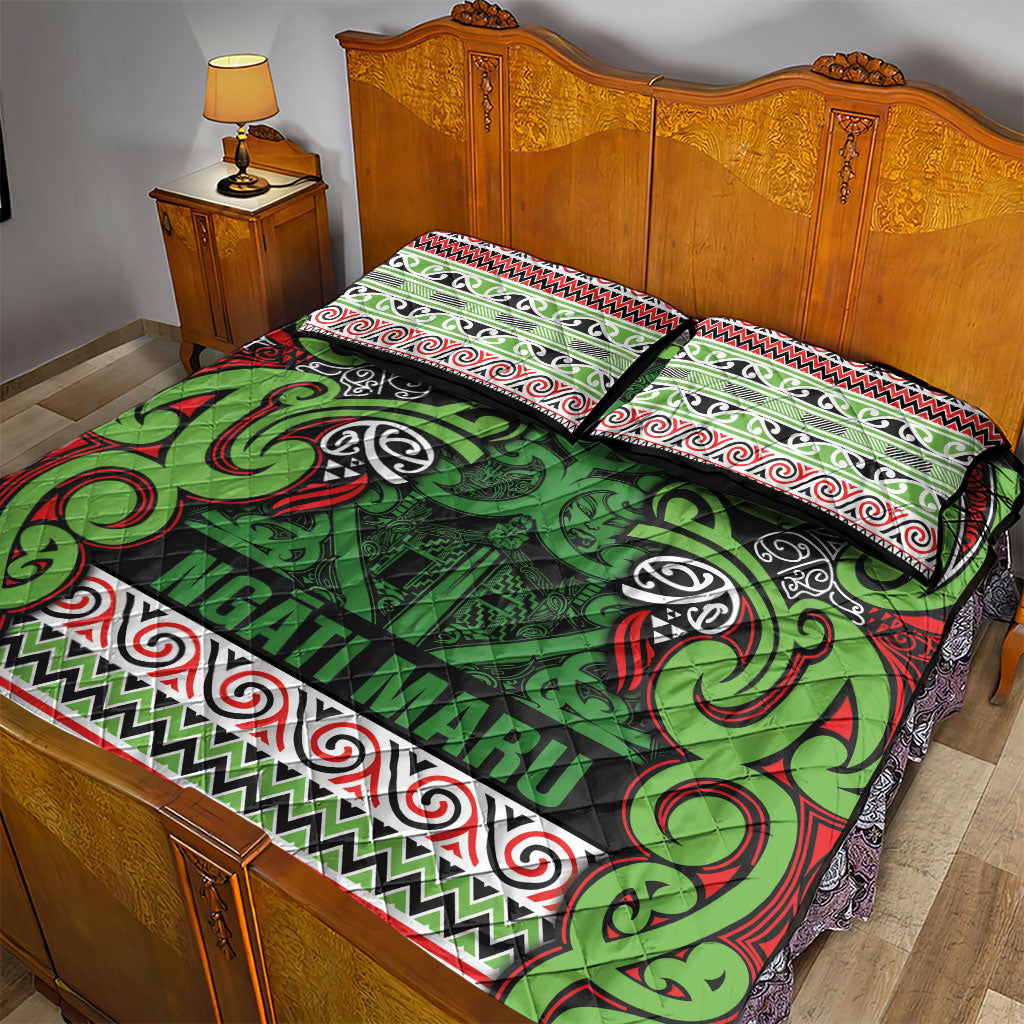 Aotearoa Iwi Ngati Maru Hauraki Quilt Bed Set Maori Wharenui House Tribal Pattern LT9 - Polynesian Pride