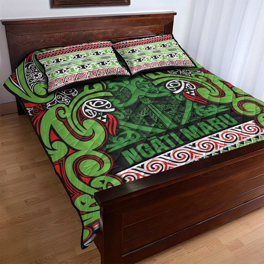 Aotearoa Iwi Ngati Maru Hauraki Quilt Bed Set Maori Wharenui House Tribal Pattern LT9 - Polynesian Pride