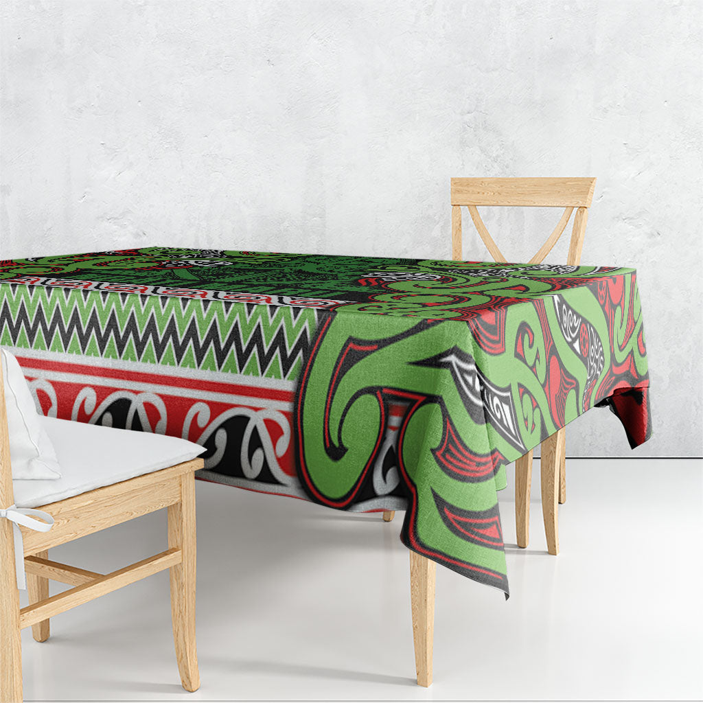 Aotearoa Iwi Ngati Maru Hauraki Tablecloth Maori Wharenui House Tribal Pattern LT9 - Polynesian Pride