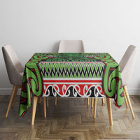 Aotearoa Iwi Ngati Maru Hauraki Tablecloth Maori Wharenui House Tribal Pattern LT9 - Polynesian Pride