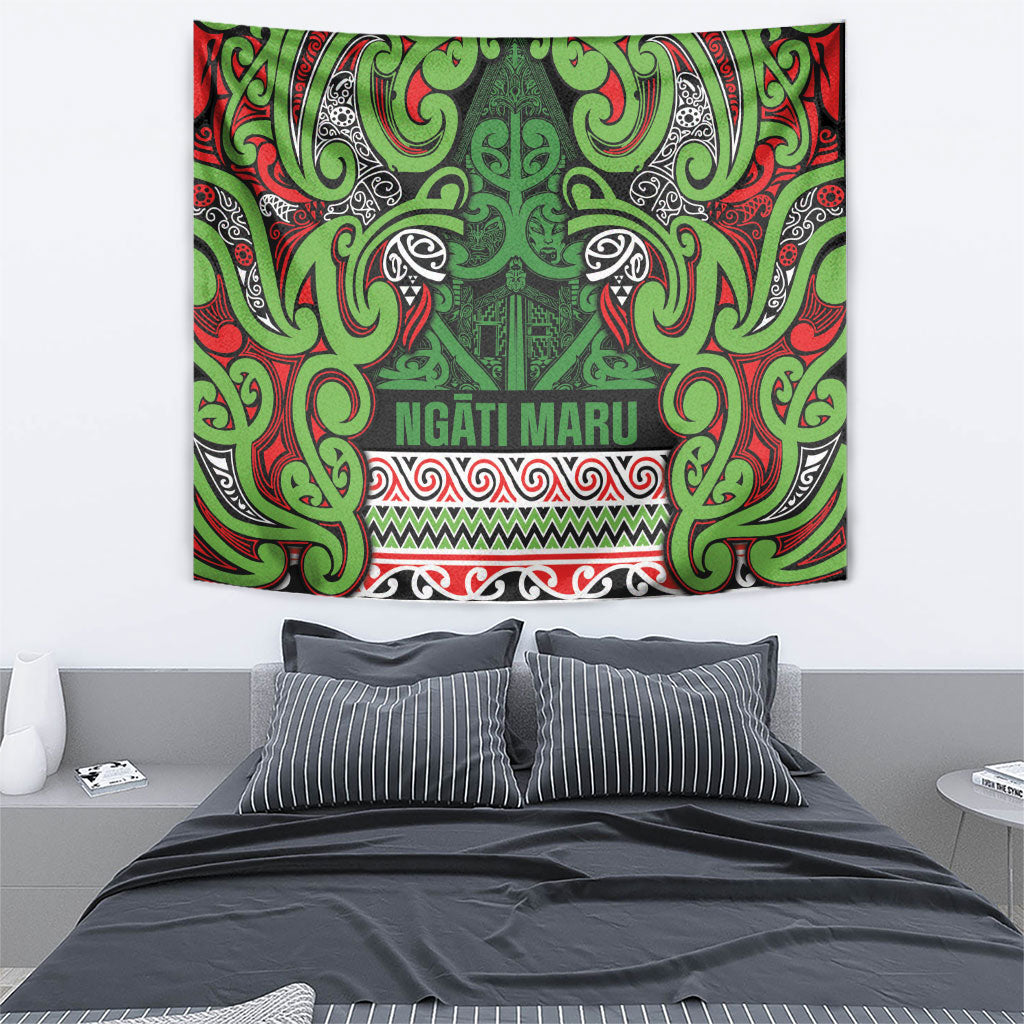 Aotearoa Iwi Ngati Maru Hauraki Tapestry Maori Wharenui House Tribal Pattern LT9 - Polynesian Pride