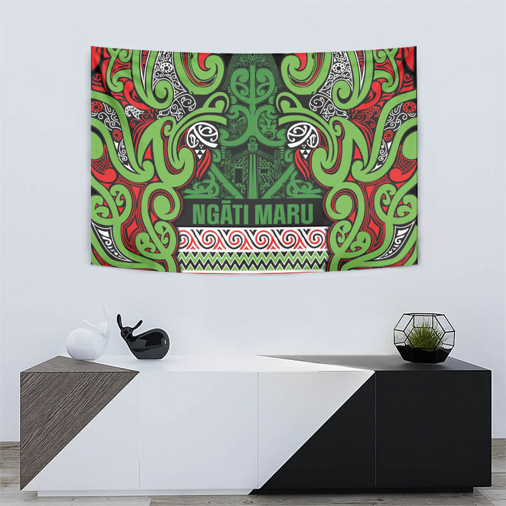 Aotearoa Iwi Ngati Maru Hauraki Tapestry Maori Wharenui House Tribal Pattern LT9 - Polynesian Pride