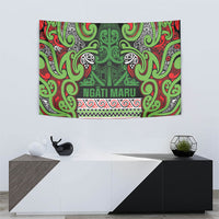 Aotearoa Iwi Ngati Maru Hauraki Tapestry Maori Wharenui House Tribal Pattern LT9 - Polynesian Pride