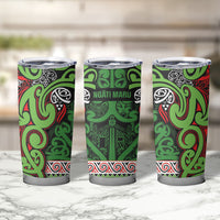 Aotearoa Iwi Ngati Maru Hauraki Tumbler Cup Maori Wharenui House Tribal Pattern LT9 - Polynesian Pride