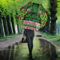 Aotearoa Iwi Ngati Maru Hauraki Umbrella Maori Wharenui House Tribal Pattern LT9 - Polynesian Pride