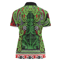 Aotearoa Iwi Ngati Maru Hauraki Women Polo Shirt Maori Wharenui House Tribal Pattern LT9 - Polynesian Pride