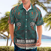 Aotearoa Iwi Ngāti Maru Taranaki Hawaiian Shirt Maori Wharenui House Tribal Pattern LT9 - Polynesian Pride