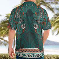Aotearoa Iwi Ngāti Maru Taranaki Hawaiian Shirt Maori Wharenui House Tribal Pattern LT9 - Polynesian Pride