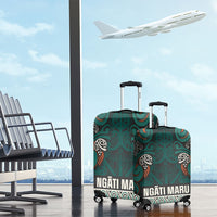 Aotearoa Iwi Ngāti Maru Taranaki Luggage Cover Maori Wharenui House Tribal Pattern LT9 - Polynesian Pride