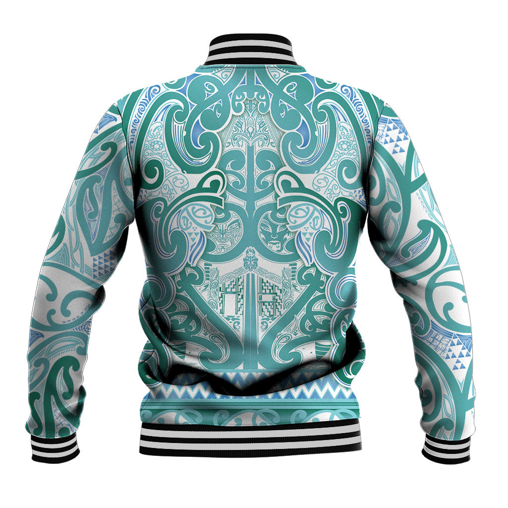 Aotearoa Iwi Ngati Paoa Baseball Jacket Maori Wharenui House Tribal Pattern LT9 - Polynesian Pride