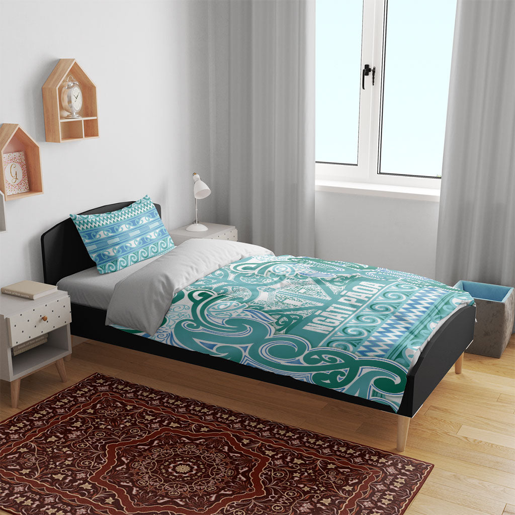 Aotearoa Iwi Ngati Paoa Bedding Set Maori Wharenui House Tribal Pattern LT9 - Polynesian Pride