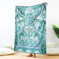 Aotearoa Iwi Ngati Paoa Blanket Maori Wharenui House Tribal Pattern LT9 - Polynesian Pride