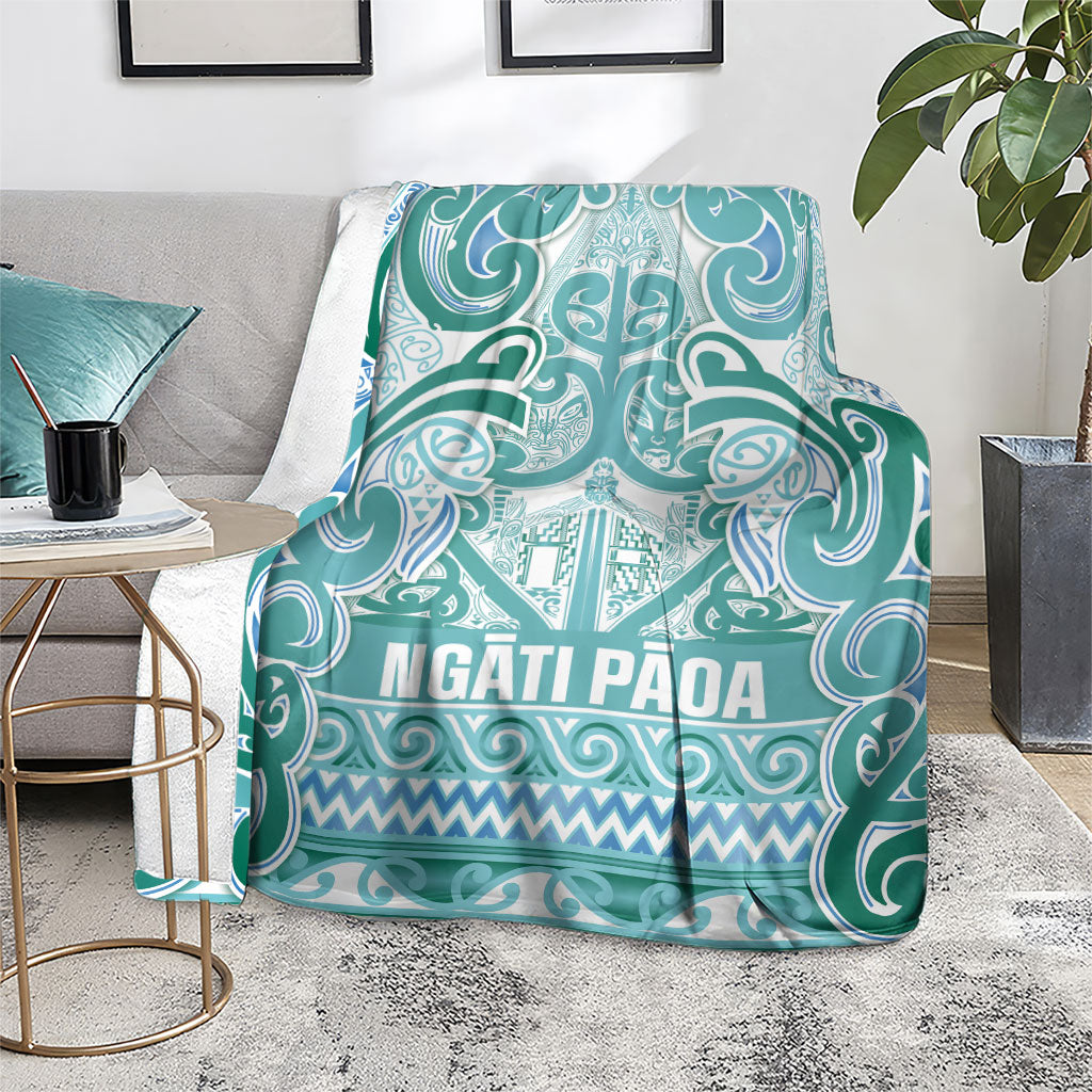 Aotearoa Iwi Ngati Paoa Blanket Maori Wharenui House Tribal Pattern LT9 - Polynesian Pride