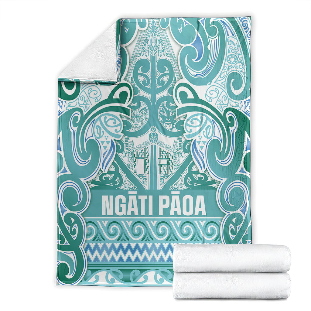 Aotearoa Iwi Ngati Paoa Blanket Maori Wharenui House Tribal Pattern LT9 - Polynesian Pride