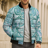 Aotearoa Iwi Ngati Paoa Bomber Puffer Jacket Maori Wharenui House Tribal Pattern LT9 - Polynesian Pride