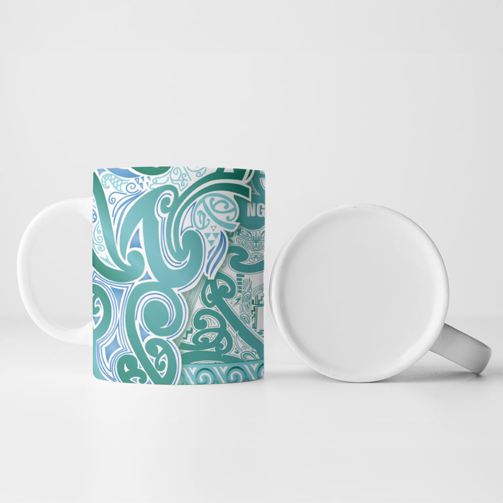Aotearoa Iwi Ngati Paoa Ceramic Mug Maori Wharenui House Tribal Pattern LT9 - Polynesian Pride