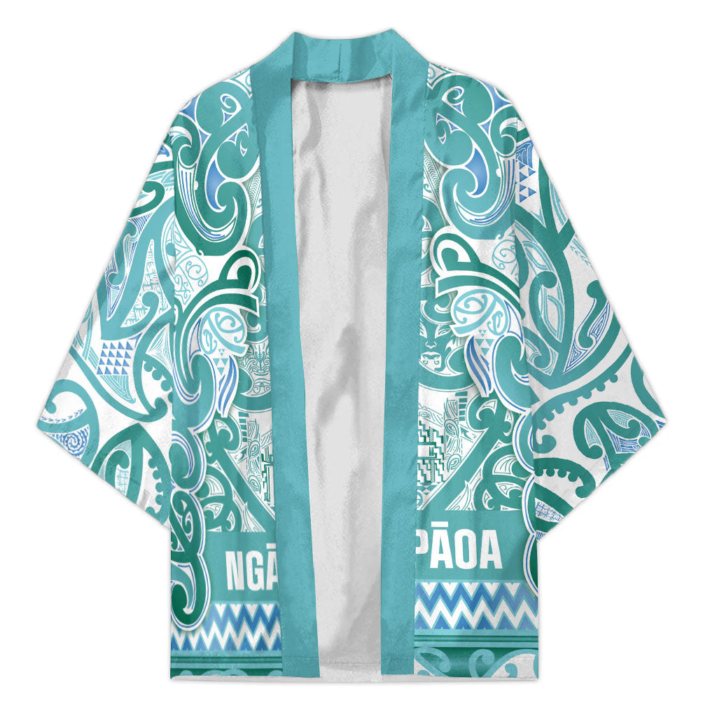 Aotearoa Iwi Ngati Paoa Kimono Maori Wharenui House Tribal Pattern