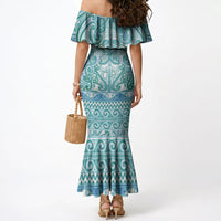 Aotearoa Iwi Ngati Paoa Mermaid Dress Maori Wharenui House Tribal Pattern LT9 - Polynesian Pride