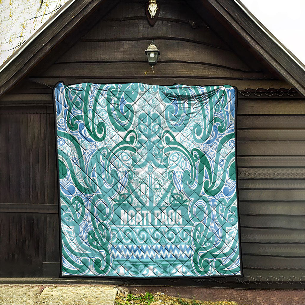 Aotearoa Iwi Ngati Paoa Quilt Maori Wharenui House Tribal Pattern LT9 - Polynesian Pride