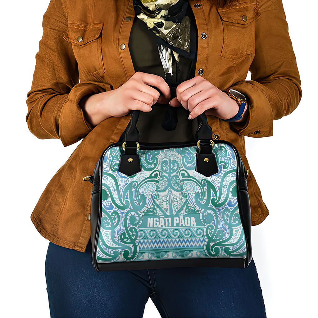 Aotearoa Iwi Ngati Paoa Shoulder Handbag Maori Wharenui House Tribal Pattern LT9 - Polynesian Pride
