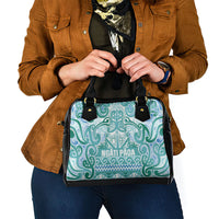 Aotearoa Iwi Ngati Paoa Shoulder Handbag Maori Wharenui House Tribal Pattern LT9 - Polynesian Pride