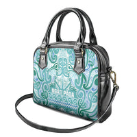 Aotearoa Iwi Ngati Paoa Shoulder Handbag Maori Wharenui House Tribal Pattern LT9 - Polynesian Pride