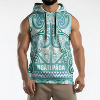 Aotearoa Iwi Ngati Paoa Sleeveless Hoodie Maori Wharenui House Tribal Pattern LT9 - Polynesian Pride