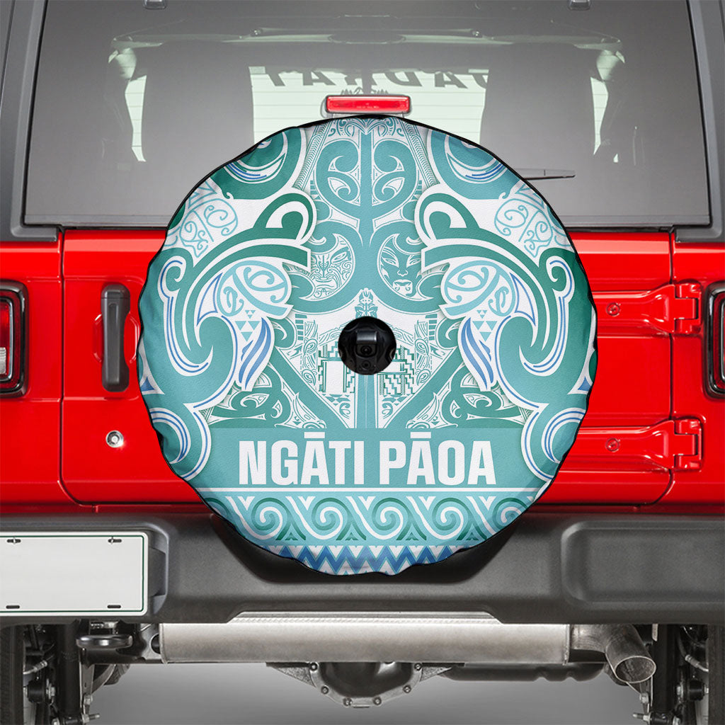 Aotearoa Iwi Ngati Paoa Spare Tire Cover Maori Wharenui House Tribal Pattern LT9 - Polynesian Pride
