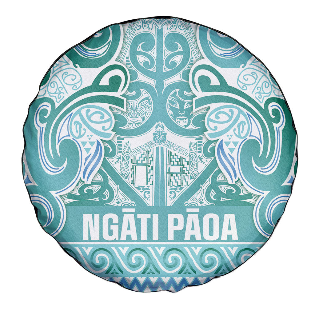 Aotearoa Iwi Ngati Paoa Spare Tire Cover Maori Wharenui House Tribal Pattern LT9 - Polynesian Pride