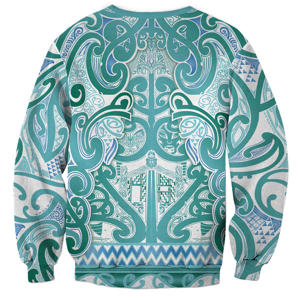 Aotearoa Iwi Ngati Paoa Sweatshirt Maori Wharenui House Tribal Pattern LT9 - Polynesian Pride