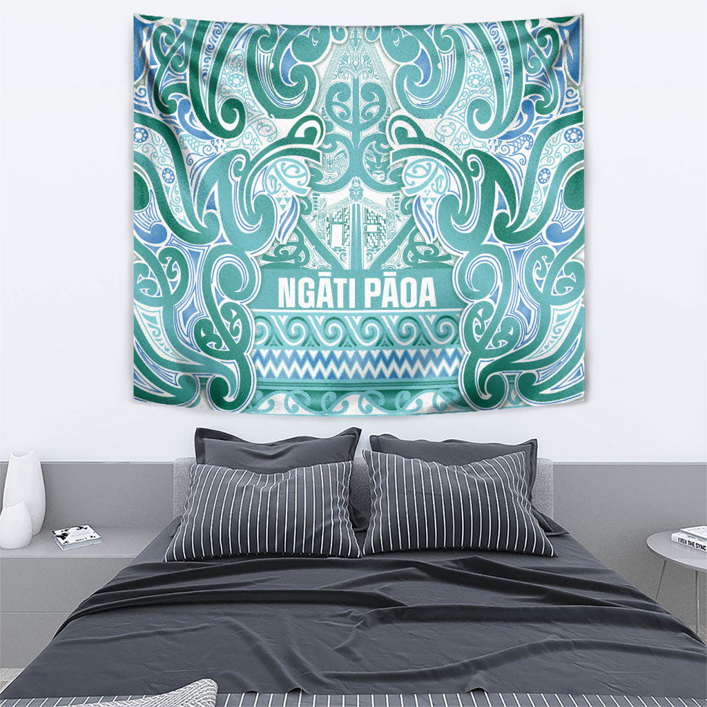 Aotearoa Iwi Ngati Paoa Tapestry Maori Wharenui House Tribal Pattern LT9 - Polynesian Pride