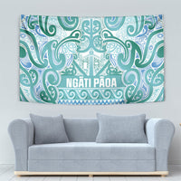 Aotearoa Iwi Ngati Paoa Tapestry Maori Wharenui House Tribal Pattern LT9 - Polynesian Pride