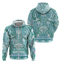 Aotearoa Iwi Ngati Paoa Zip Hoodie Maori Wharenui House Tribal Pattern LT9 - Polynesian Pride