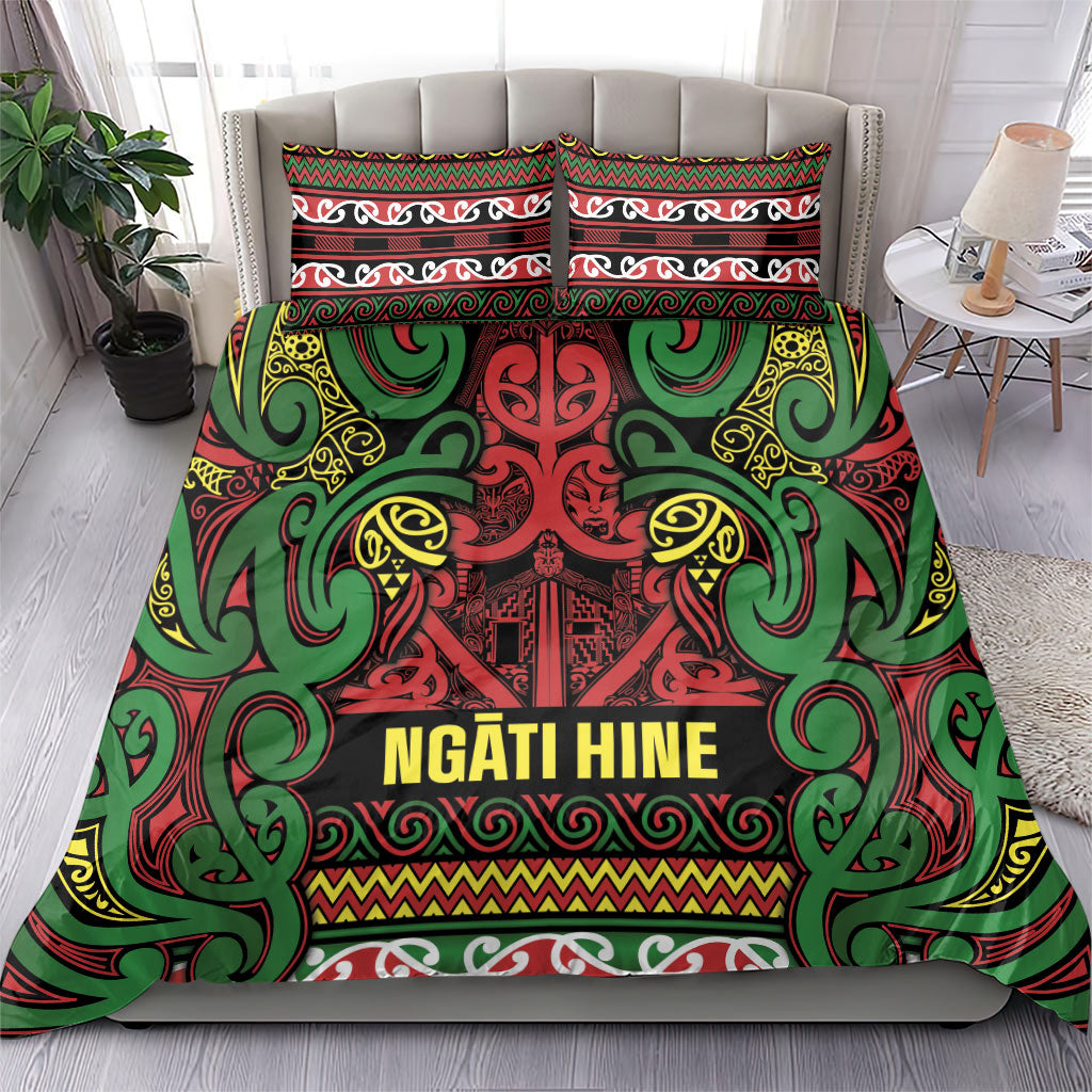 Aotearoa Iwi Ngati Hine Bedding Set Maori Wharenui House Tribal Pattern LT9 - Polynesian Pride